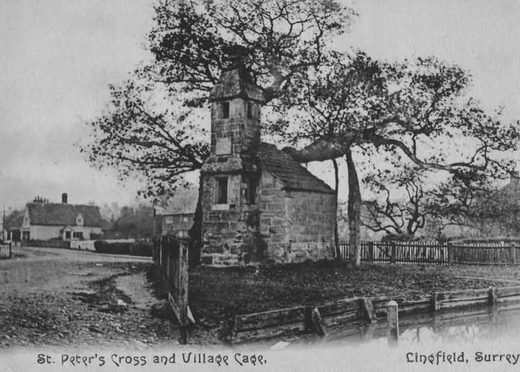 St Peters Cross and Village Cage - 1910