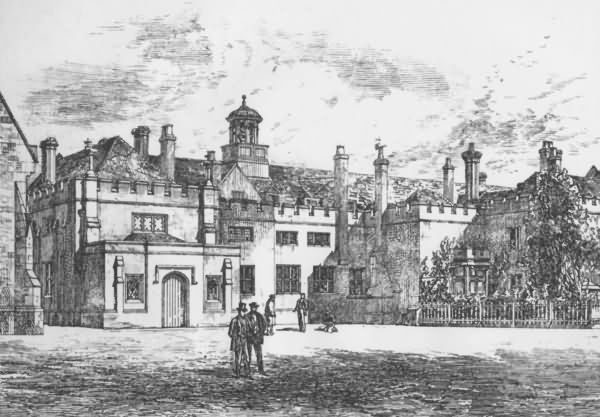Tonbridge School from 1826 to 1864 - Back View - 1826 to 1864