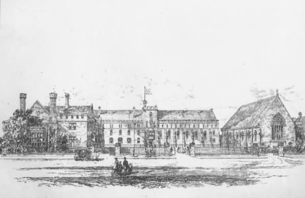 Tonbridge School - Front View - 1869