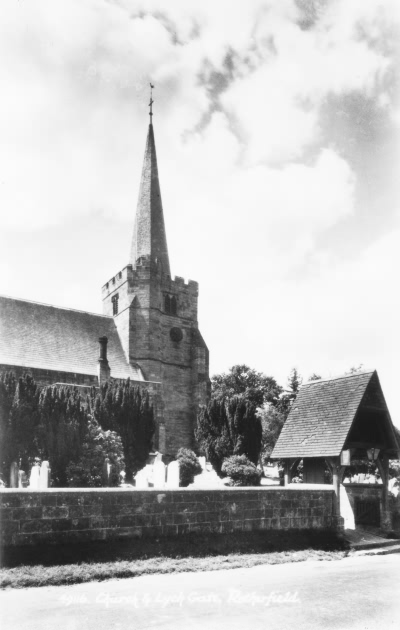 St Denys Church and Lych Gate - c 1920