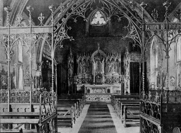 The Convent Church Interior - 1915