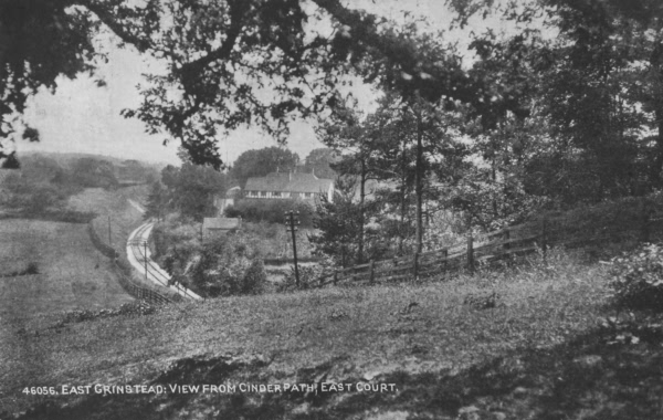 View from the Cinder Path, East Court - 1917