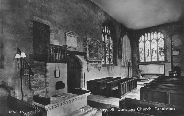 The Baptistry, St. Dunstans Church - c 1930