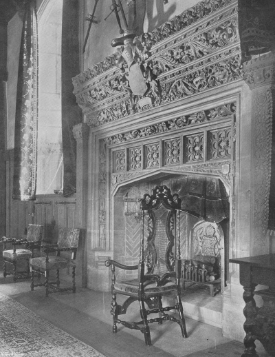 Banqueting Hall Fireplace, Hever Castle - 1907