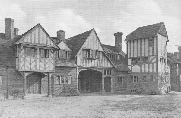 The Office Courtyard, Hever Castle - 1907