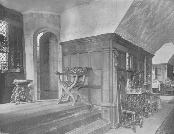 The Gallery Bay and Newel Stair, Hever Castle - 1907