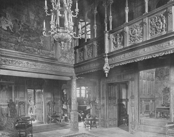 Hall and Galley, Hever Castle - 1907