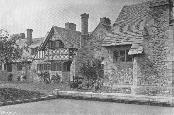 North-West corner of the Moat, Hever Castle - 1907