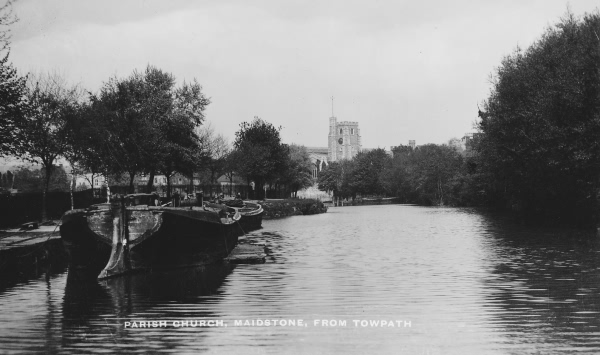 Parish Church from the towpath - c 1930