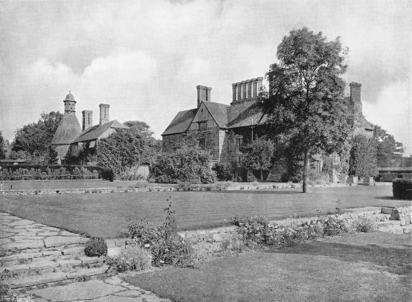 The terraced lawns and the back of the house, Batemans - 1936