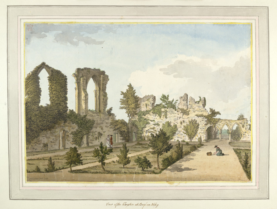 View of the Cloisters at Bayham Abbey - 1783