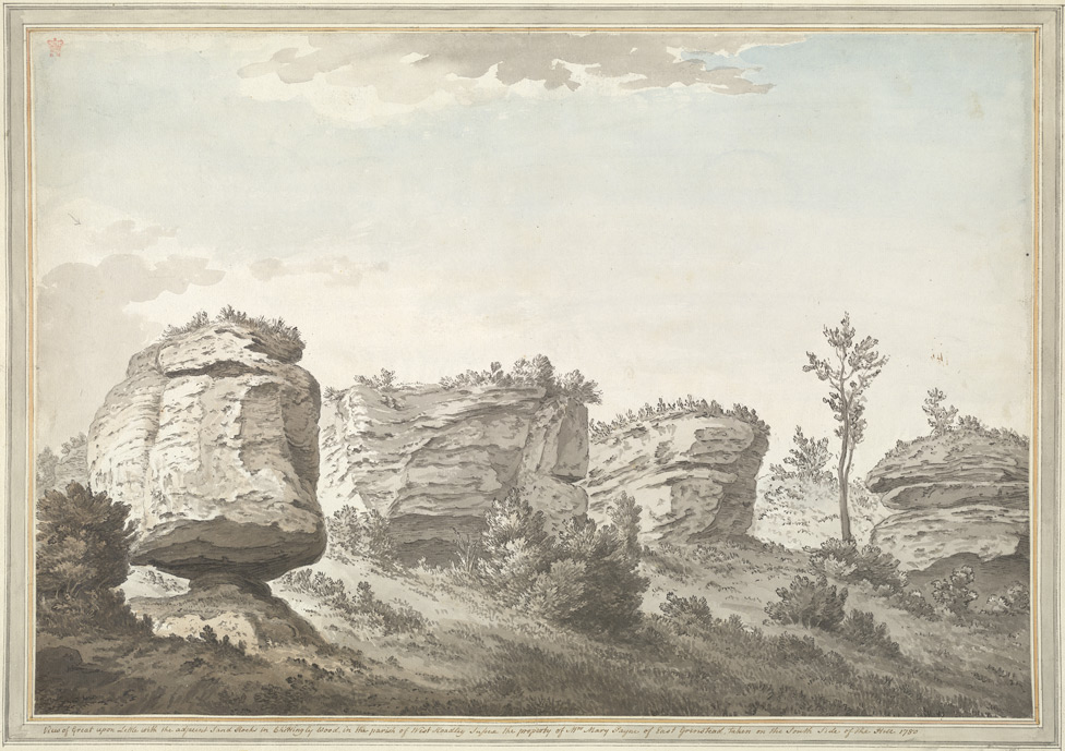 View of Great upon Little with the adjacent Sand Rocks in Chiddingly Wood - 1780