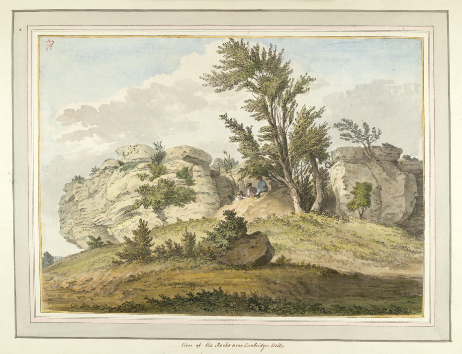 View of the Rocks near Tunbridge Wells - 1783