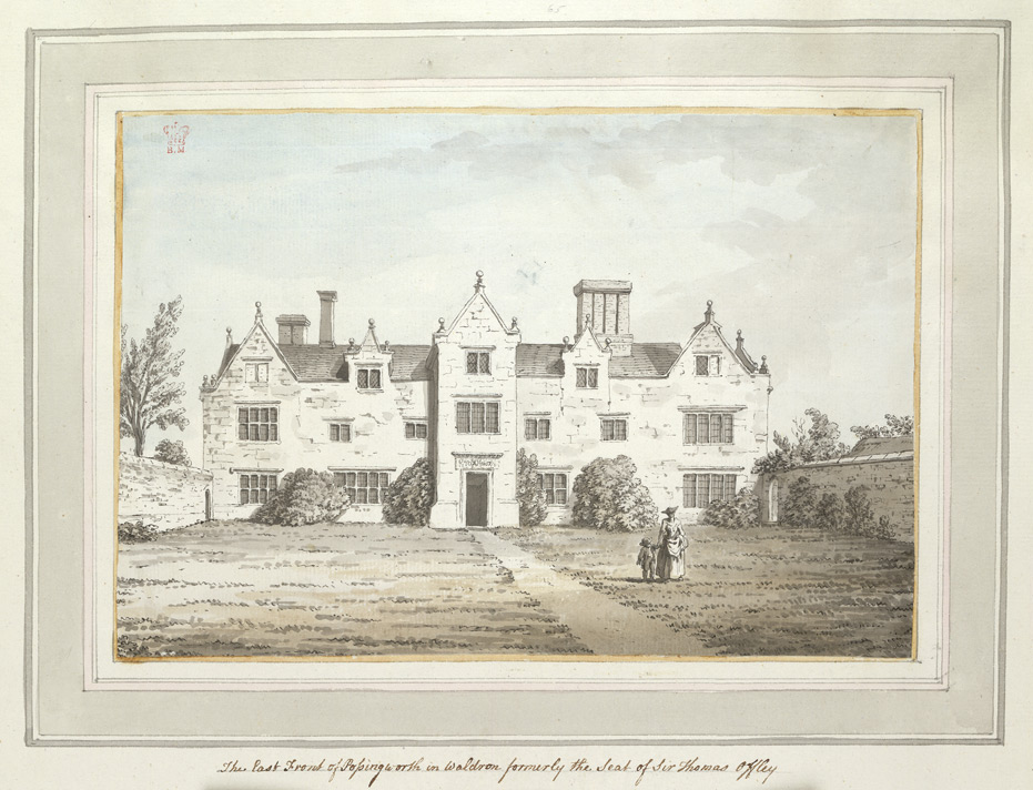 The East Front of Possingworth in Waldron, formerly the Seat of Sir Thomas Offley - 1773