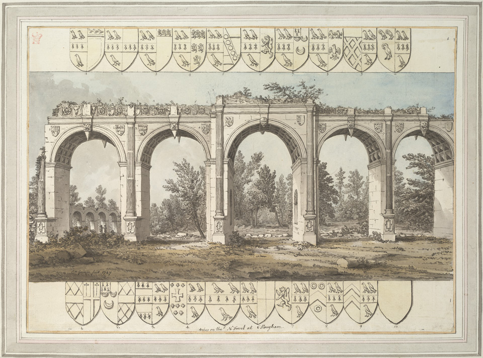 Arches on the North front at Slaugham - 1787