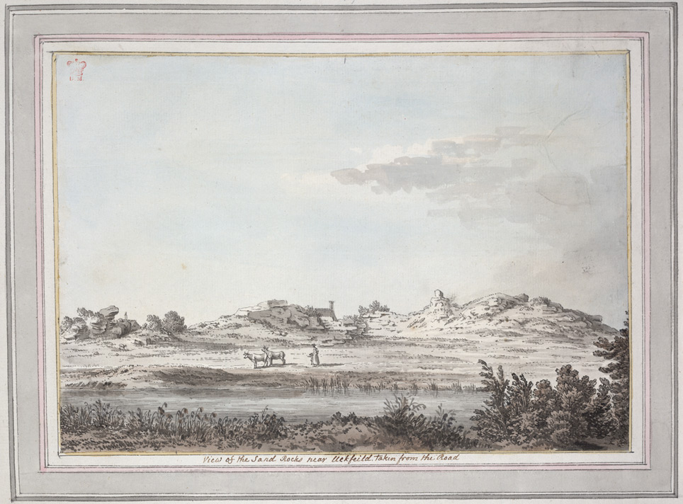 View of the Sand Rocks near Uckfield taken from the Road - 1784