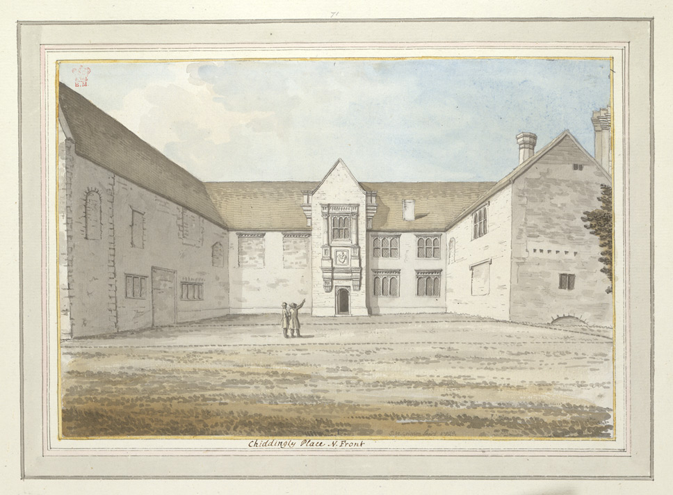 Chiddingly Place, North Front - 1783
