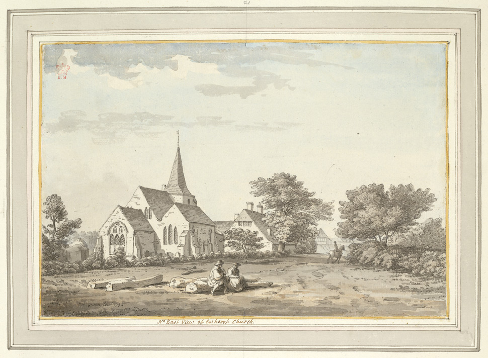 North East View of Ewhurst Church - 1784