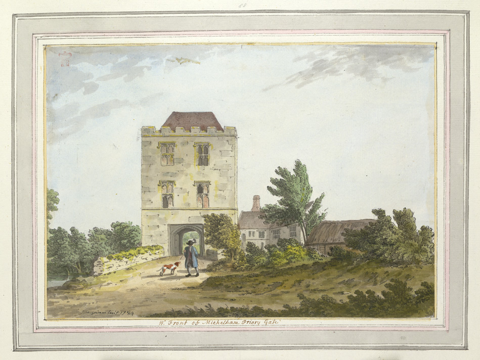 West Front of Michelham Priory Gate - 1784