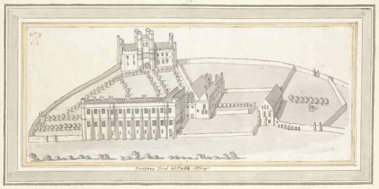 Budgens View of Battle Abbey - 1773