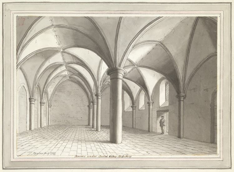 Rooms under Battle Abbey Refactory - 1783