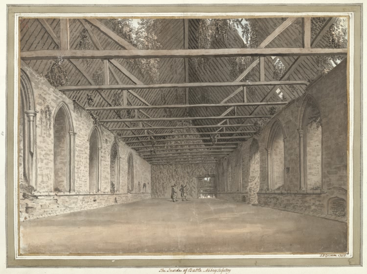 The Inside of Battle Abbey Refactory - 1783