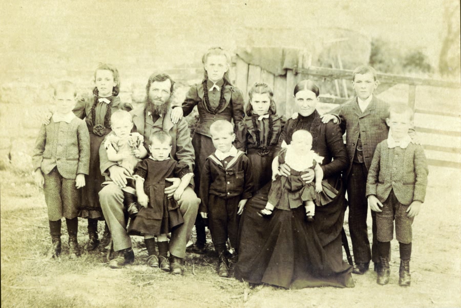William and Celia Rogers and children - c 1894