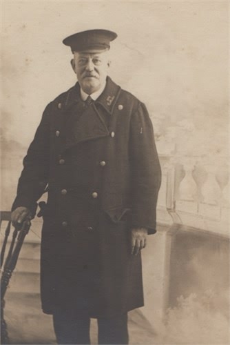 Alfred Edward Brown in his North London Railway Signalmans uniform - c 1920