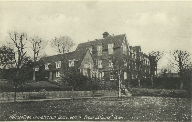 Patients lawn, Metropolitan Convalescent Home, Bexhill - c 1920