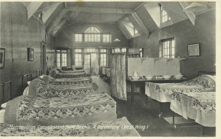West Wing Dormitory, Metropolitan Convalescent Home, Bexhill - c 1920