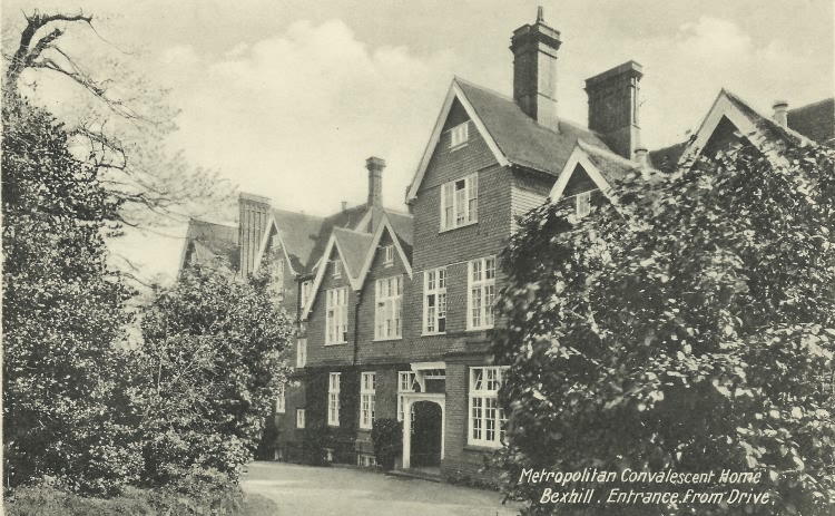 Entrance, Metropolitan Convalescent Home, Bexhill - c 1920