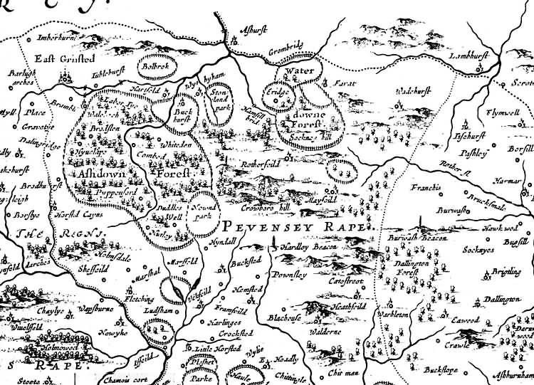 [North] Sussex by Jan Blaeu - 1645