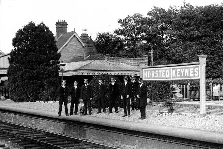 John Bromley and Staff, Station - September 1912