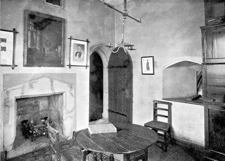 The Parvise - Showing 15th Century Fireplace - 1910