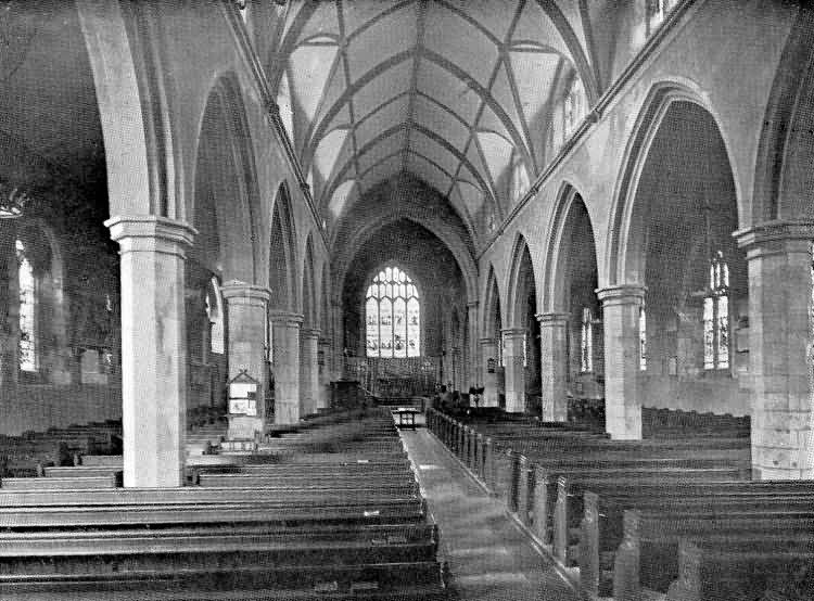 Sevenoaks Church - Looking East - 1910