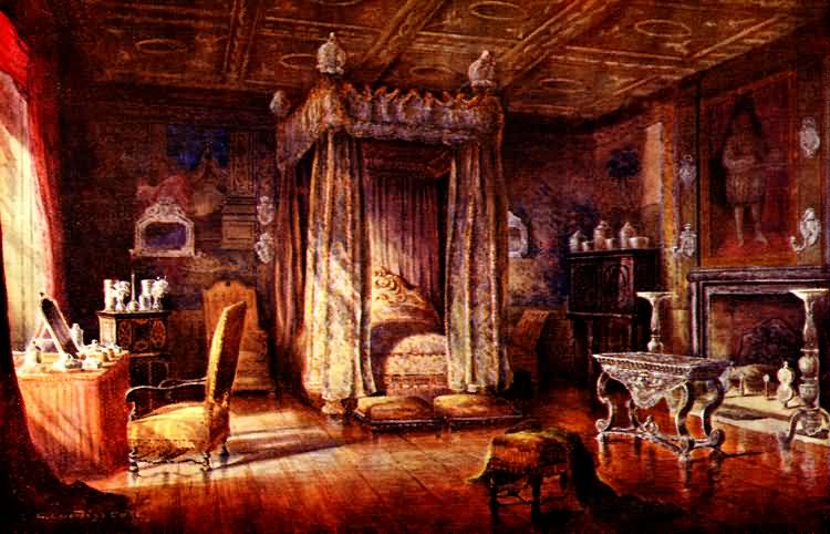 King James I Bedroom, Knole - 1909