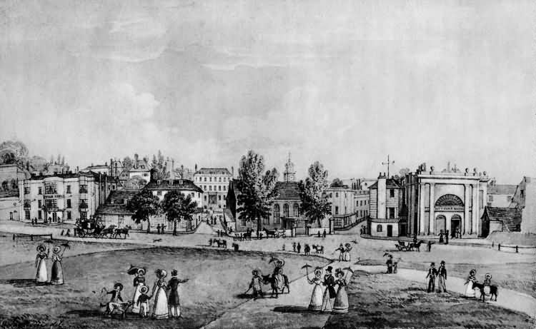 View of Tunbridge Wells from the Common - c 1850
