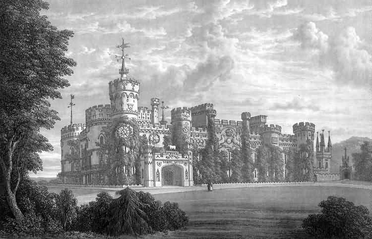 Eridge Castle, Eridge by T. Henwood and engraved by W. Westall - c 1830