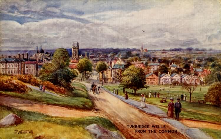 Tunbridge Wells from the Common - c 1890