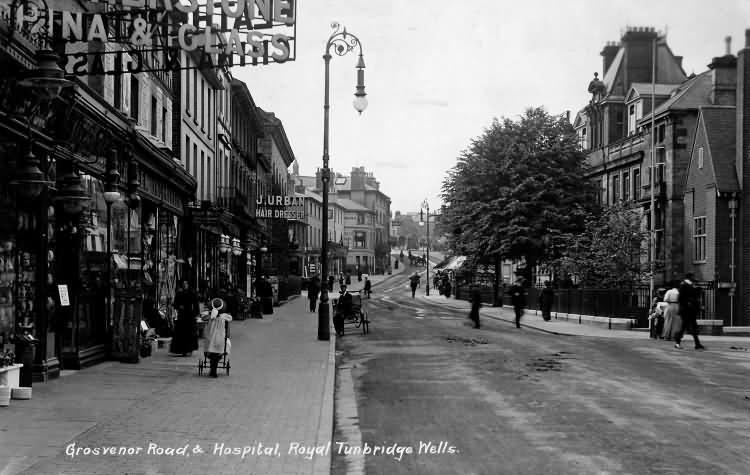 Grosvenor Road and Hospital - c 1910