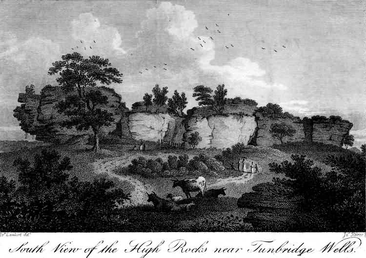 South View of the High Rocks - c 1800