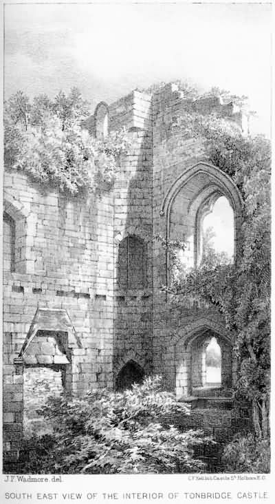 The Interior of Tonbridge Castle - 1886