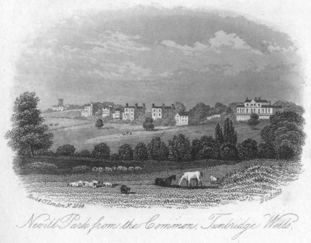 Nevill Park from the Common - 15th Oct 1860