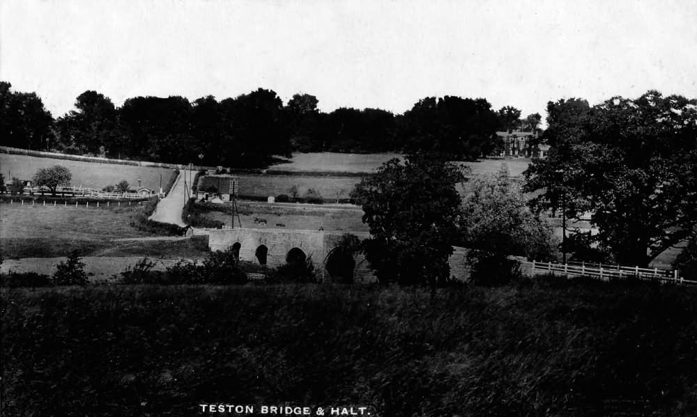 Teston Bridge and Halt - 1916