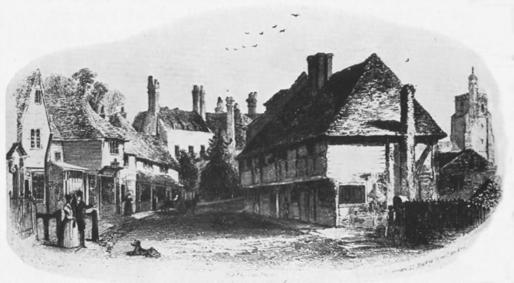 High Street at Six Bells Lane - c 1860