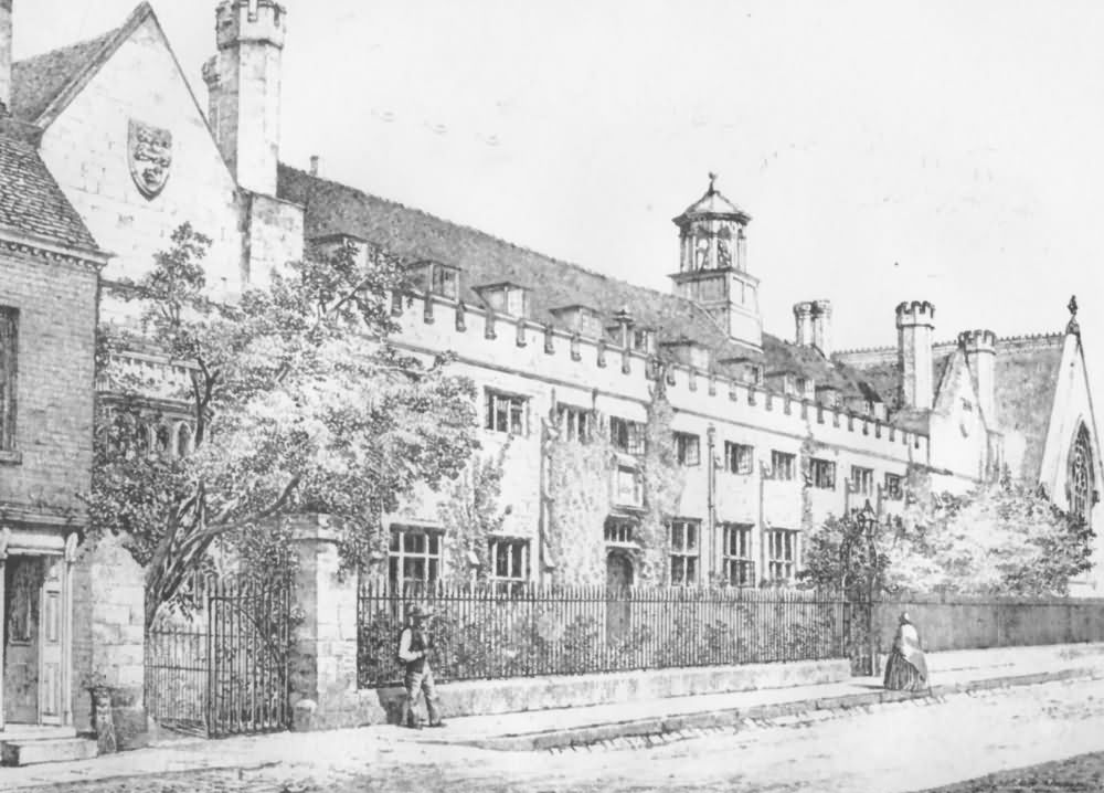 Tonbridge School from 1826 to 1864 - Front View - 1826 to 1864