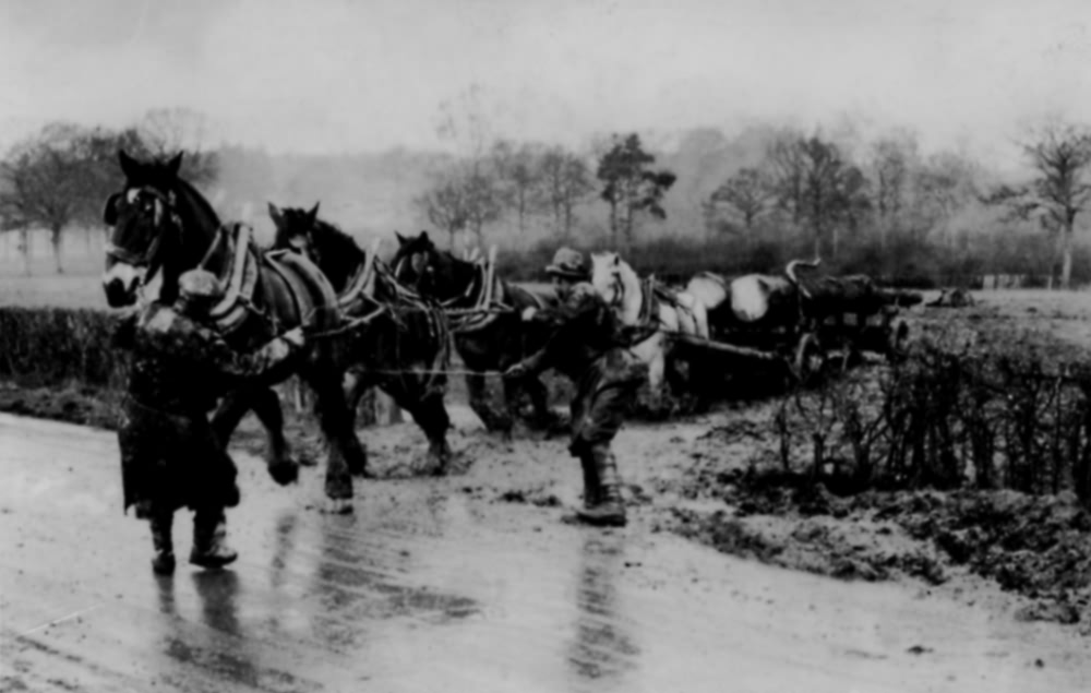 Waggoners at work - c 1915