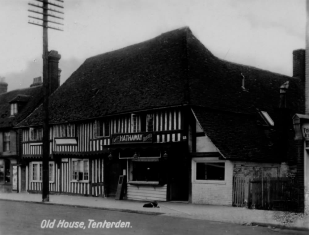 Old Houses and Church, from Grammar School - c 1935