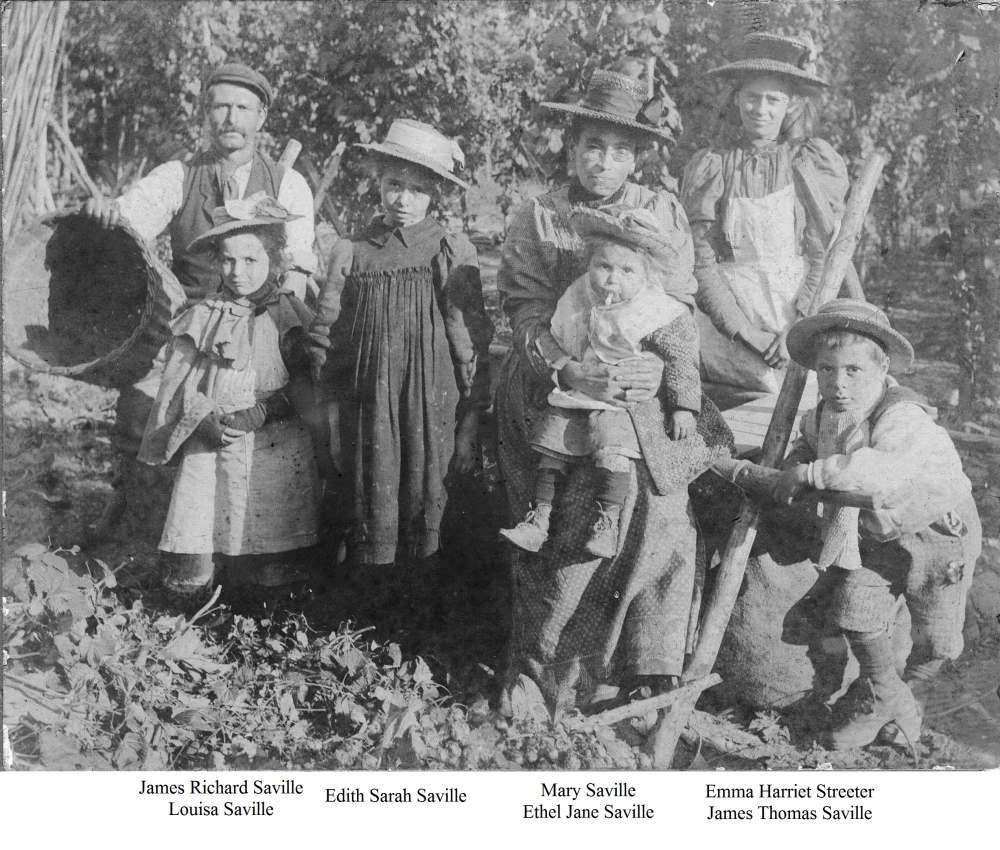 Saville family at Park Farm - 1901