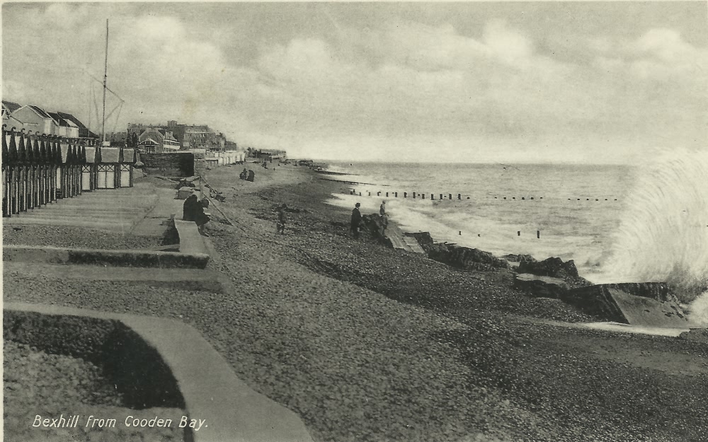 Bexhill from Cooden Bay - c 1920